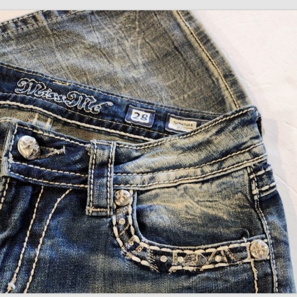 Miss Me Signature Boot Jeans Bootcut Stretch Denim style no: JY7037B - Picture 12 of 16